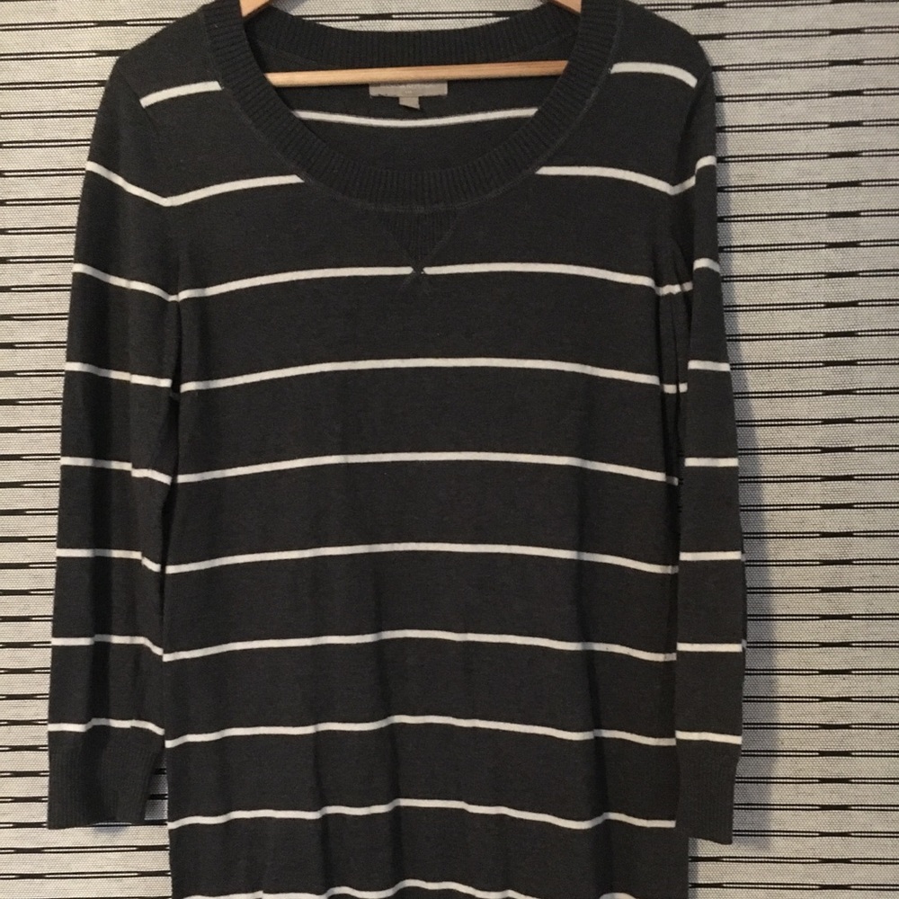 Banana Republic Striped Sweatshirt Dress